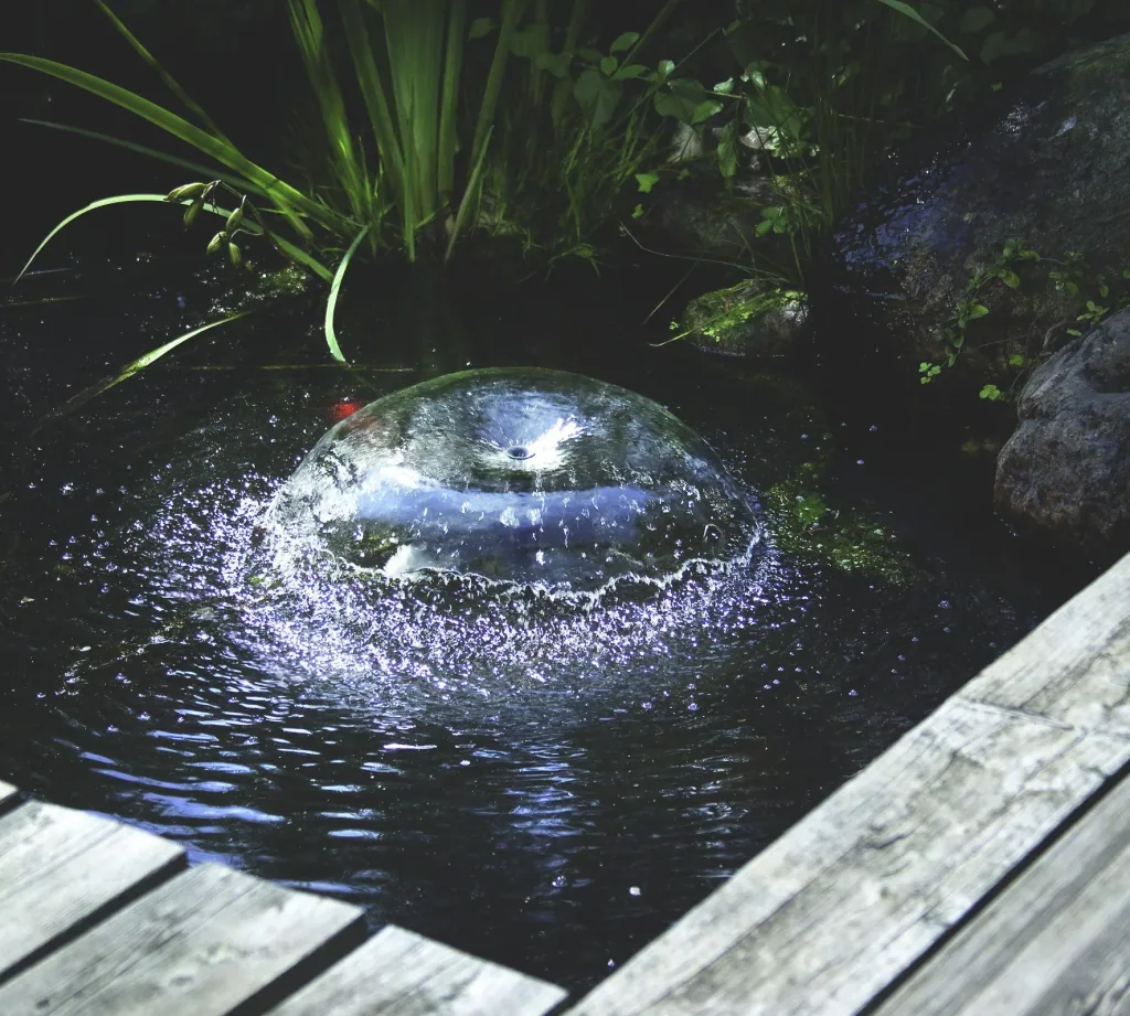 Wasserpumpe "Siena" mit Trockenlaufschutz, Sprinklerdüsen, Steigrohren, 1500 l/h
