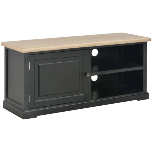 TV-Schrank 90x30x40 cm Holz schwarz