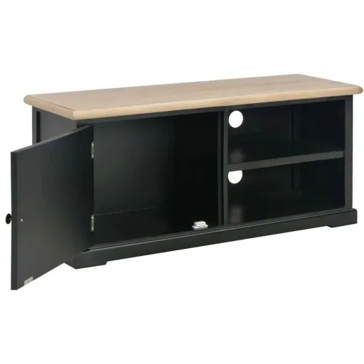 TV-Schrank 90x30x40 cm Holz schwarz