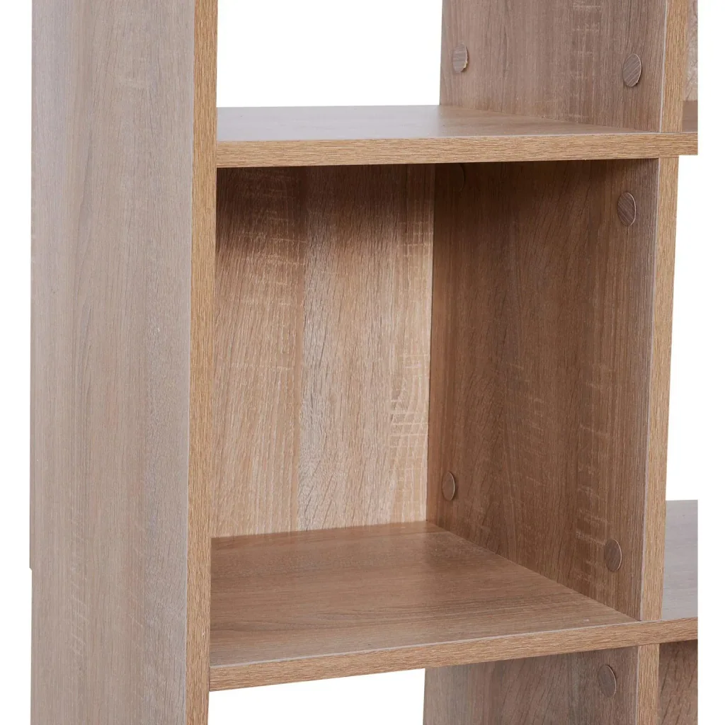 8 Fächer Bücherregal Wandregal Standregal Raumteiler Holz Natur 61,5 x 29,5 x 122,5 cm