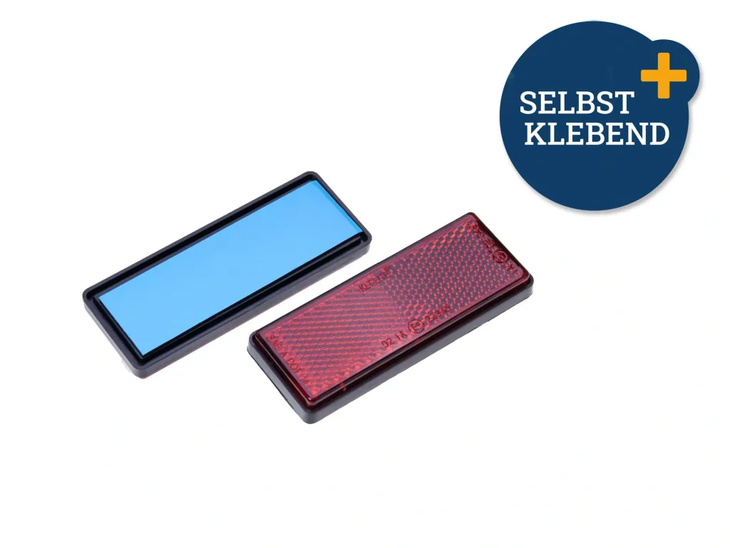 Reflektor, rot, eckig 2 Stück