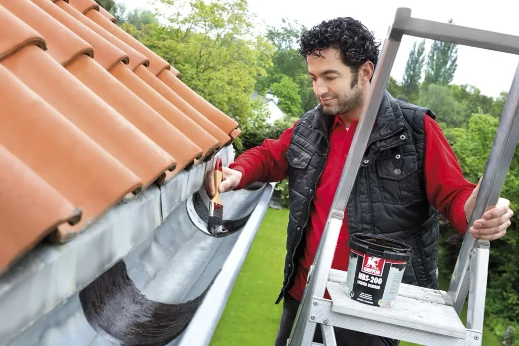 Dicht- u. Schutzanstrich, flexibler Universalanstrich, schwarz, 1 L-Eimer
