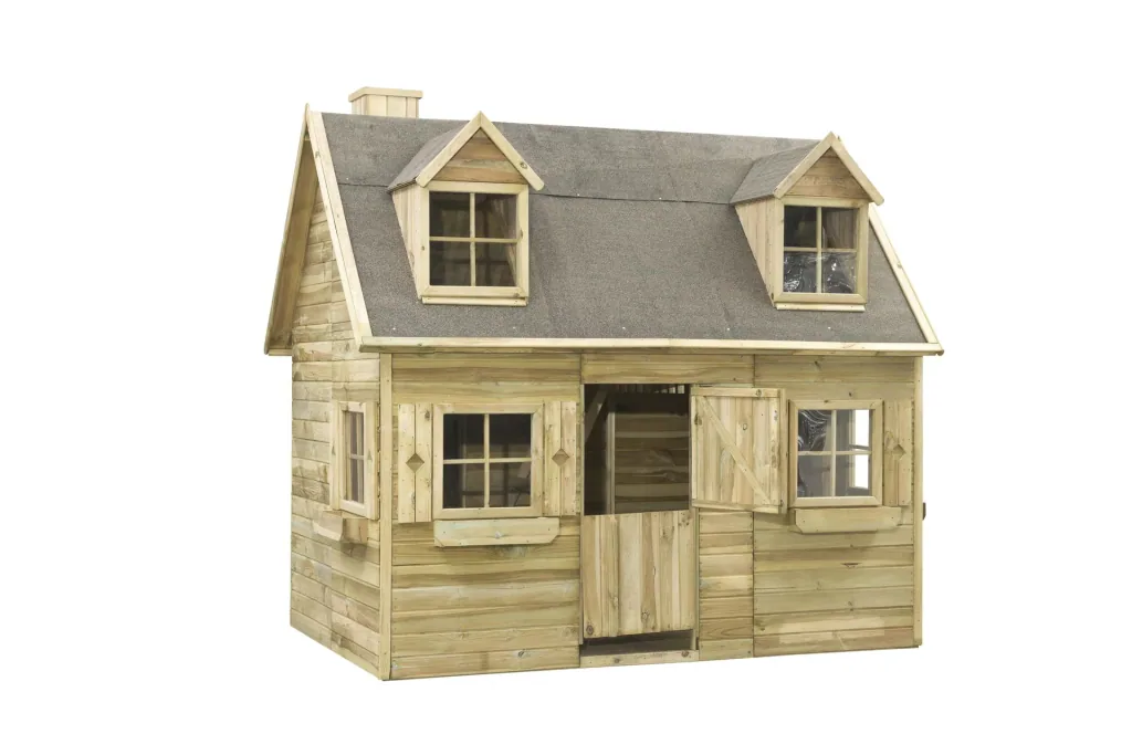 Luxuriöses Spielhaus Milan Holz mit Plexiglasfenstern 2480 mm x 1610 mm x 2510 mm