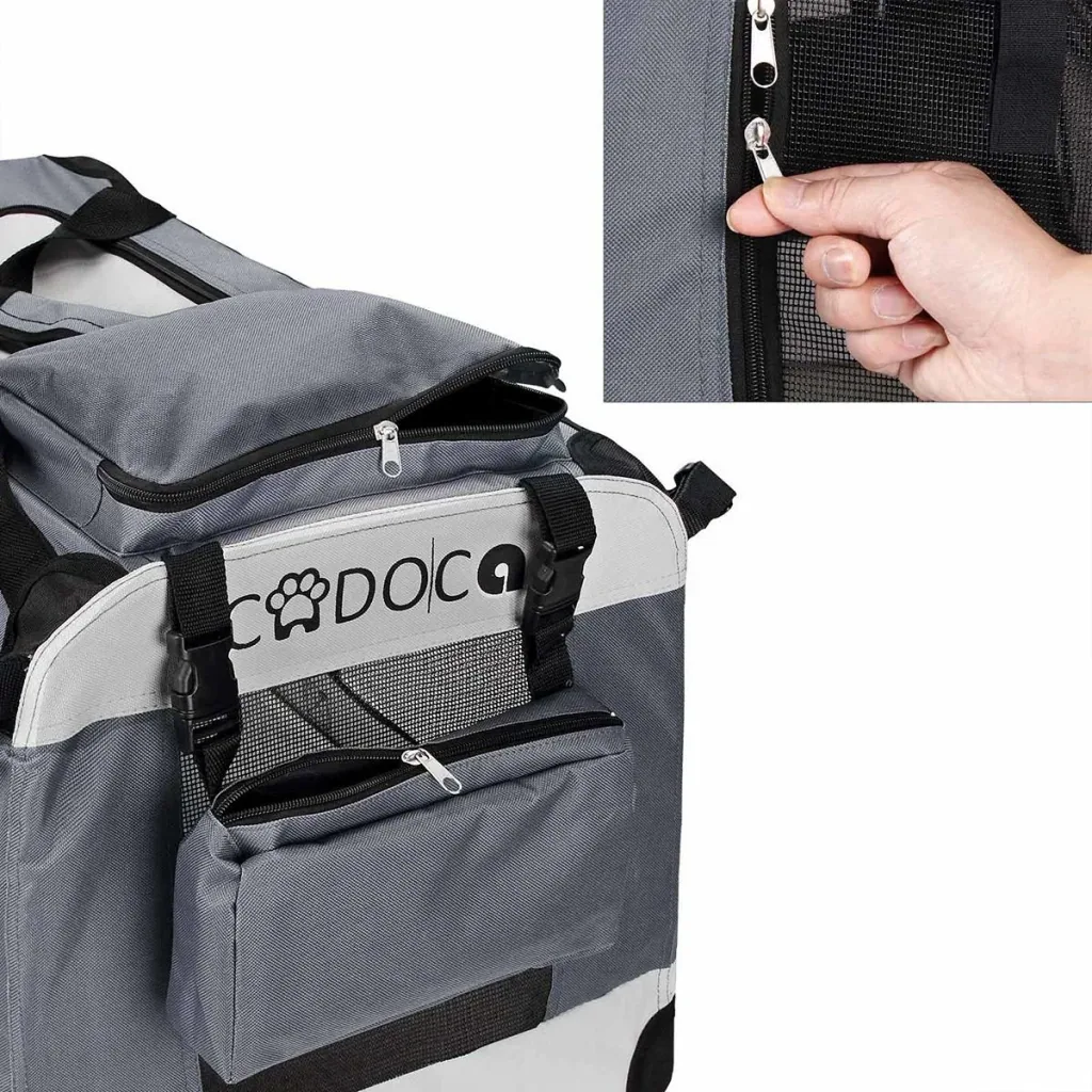 Hundetransportbox XXL 92 x 64 x 64cm grau