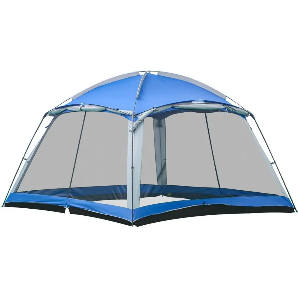 Campingzelt für 8 Personen - inklusive Tragetasche - Blau - 3,6 x 3,6 x 2 m