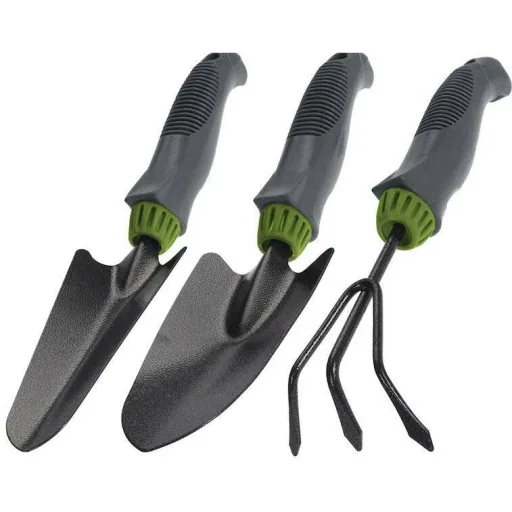 Komplettes Gartenset 7-teilig mit Rasentrimmer, Heckenschere und kleinen Gartengeräten