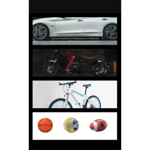 Pure4u CAR3 Tragbarer Kompressor - Elektrische Reifenpumpe - USB Wiederaufladbar - LED - Powerbank