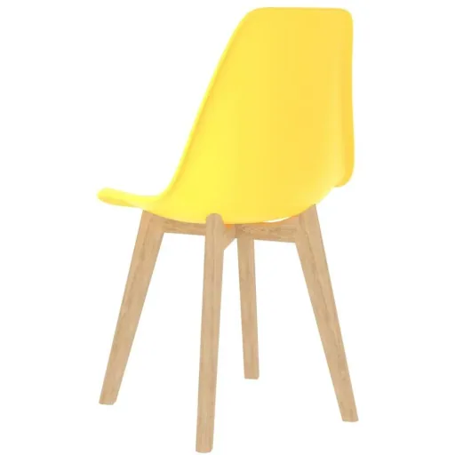 Esstischstühle 4 in Kunststoff gelb