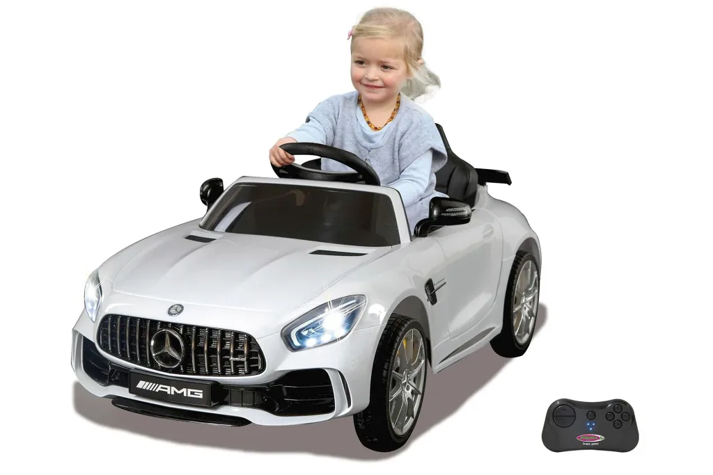Ride-on Mercedes-Benz AMG GT R für Kinder, 2,4 GHz, 12 Volt, Weiß