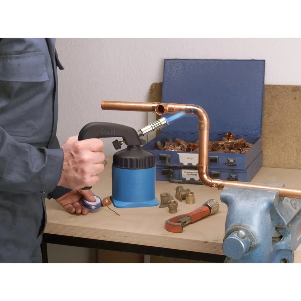 Lötbrenner LM 2000 Leistungsstark, ideal für Weich- und Hartlöten bis 1750°C mit 3 Gaskartuschen