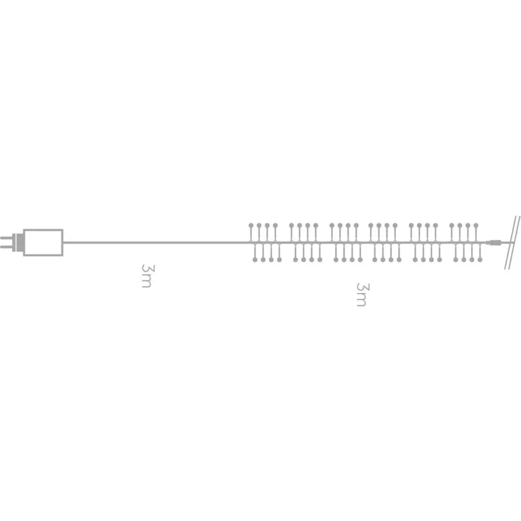 Vellight Weihnachtsbeleuchtung - 3m - 176 LED-Glühbirnen - Mehrfarbig - Innen und Außen