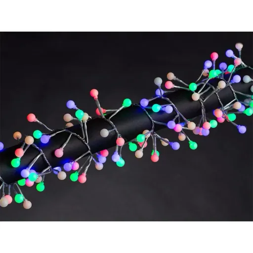 Vellight Weihnachtsbeleuchtung - 3m - 176 LED-Glühbirnen - Mehrfarbig - Innen und Außen