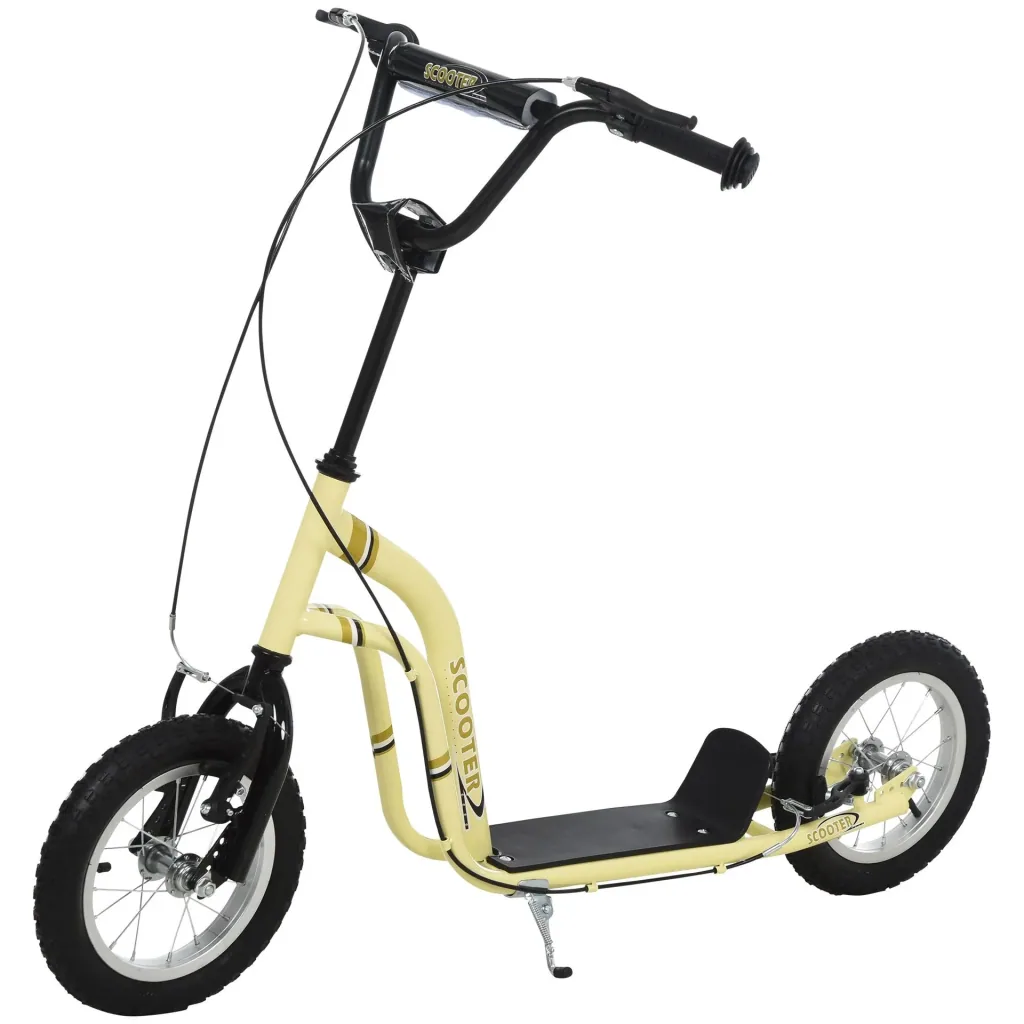 Tretroller mit Handbremse