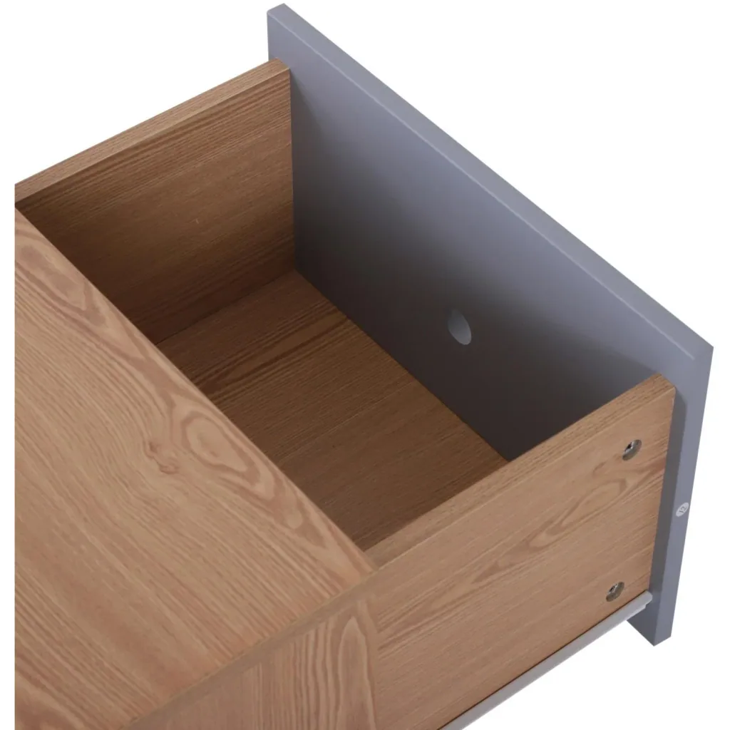 Fernsehtisch Fernsehschrank TV-Board Lowboard Retro-Stil mit Punktmuster Holz 140 x 40 x 44,5 cm