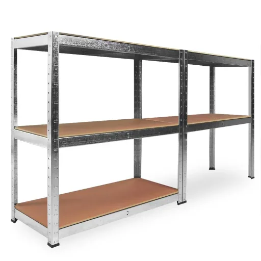 Metall-Lagerregal / Fachbodenregal mit 5 Fachböden - 875kg Kapazität - (HxBxT) 180x90x40 cm - 175kg pro Fachboden