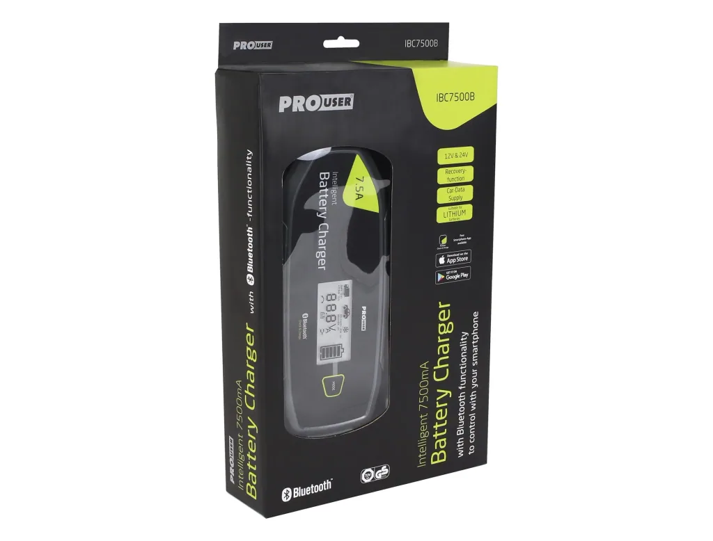 Mikroprozessor Batterie-Ladegerät IBC7500B mit Bluetooth