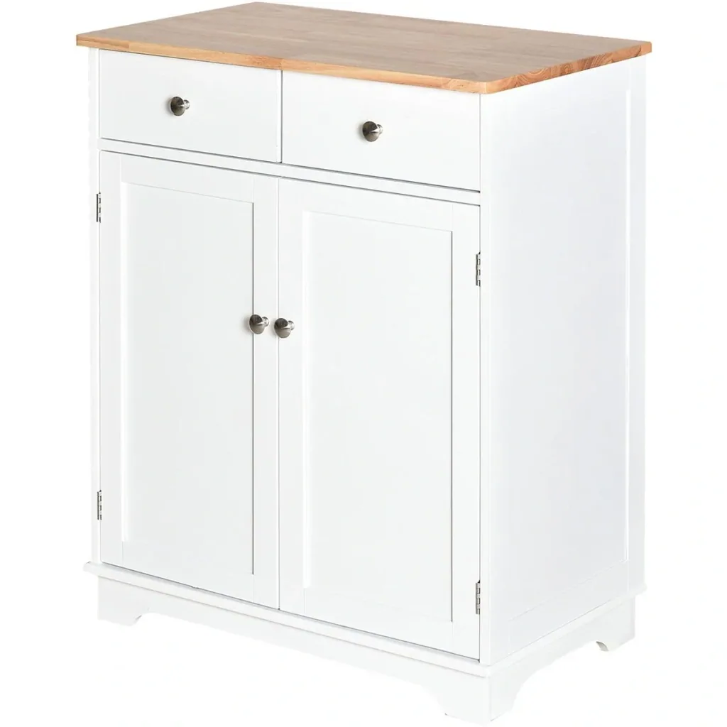 Schrank mit 2 Schubladen, weiß