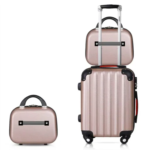Hartschalenkoffer-Satz 4 Stück Baseline Ros" Beautycase/M/L/XL