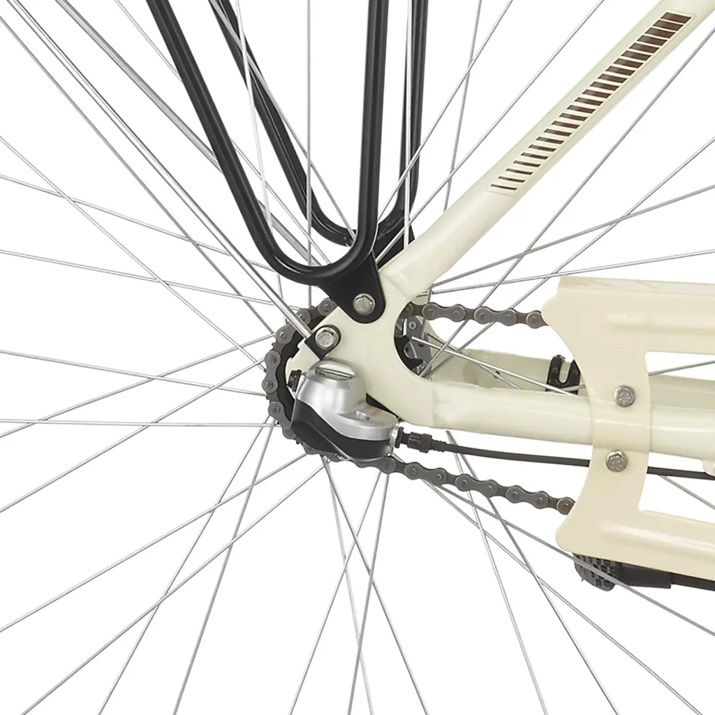 Unisex E-Bike City, 28 Zoll, Rahmengröße 48 cm, 3-Gang Nabenschaltung, Elfenbein glänzend, CITA ER1804