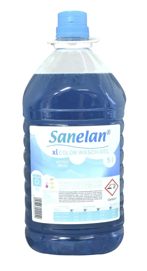 Waschgel Meeresbrise, 5 l inklusive Dosierbecher und Auslaufhahn