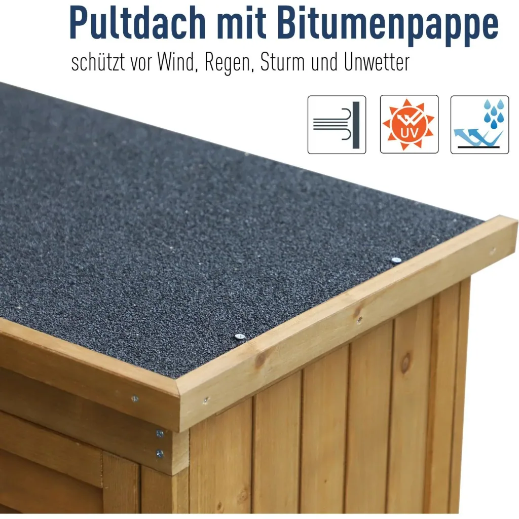 Gartenschrank mit Lamellentüren