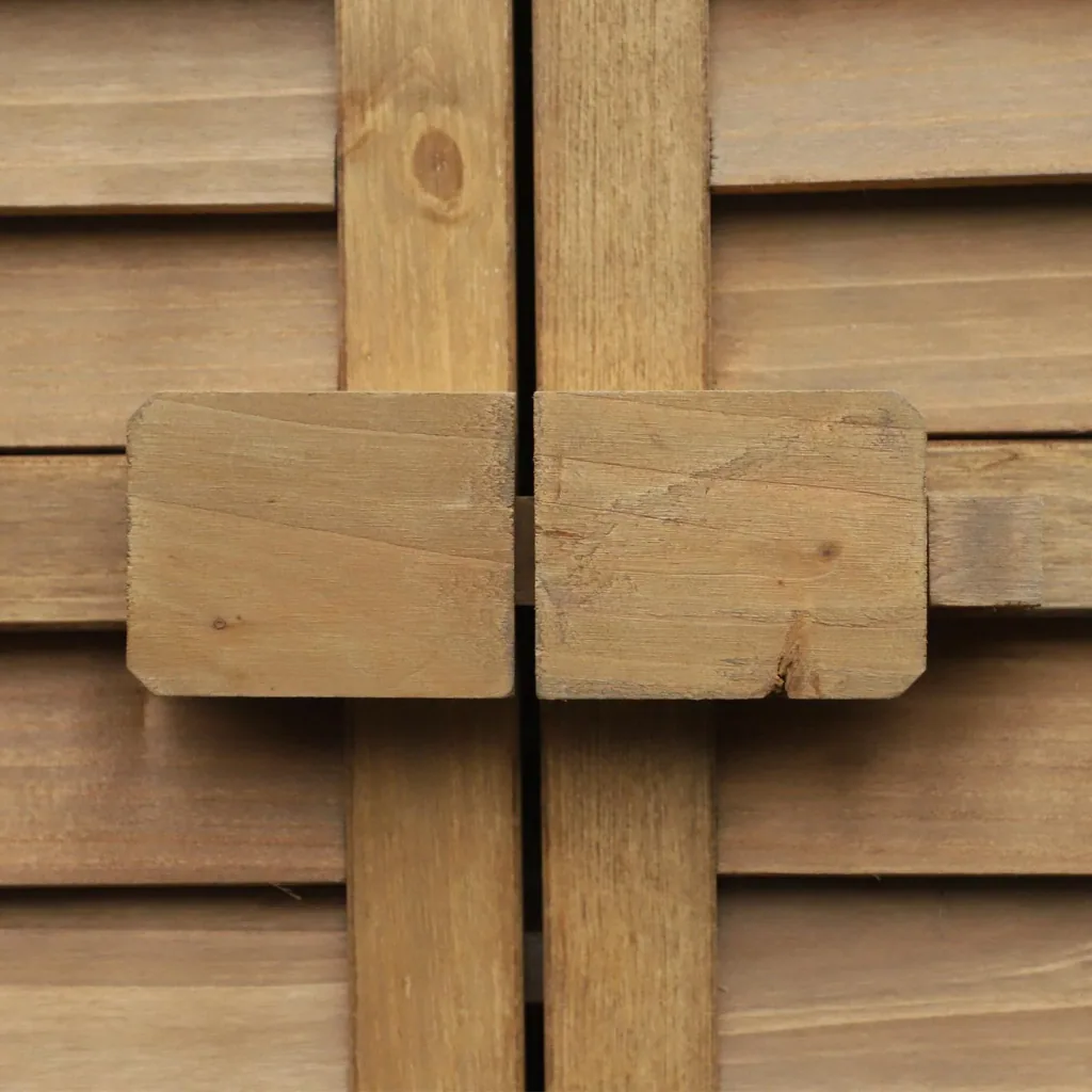Gartenschrank mit Lamellentüren