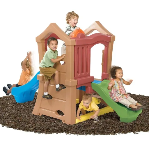 Spielen Up Doppel Slide Climber