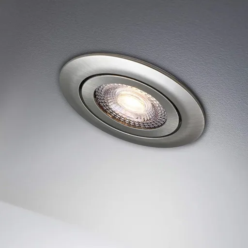 LED-Downlight Krog 6-teiliges Set Nickel