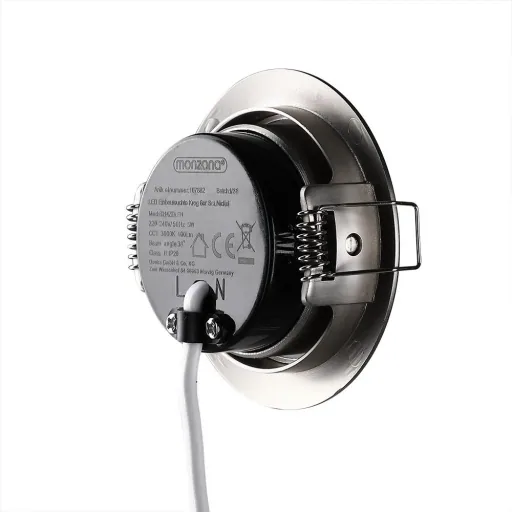 LED-Downlight Krog 6-teiliges Set Nickel