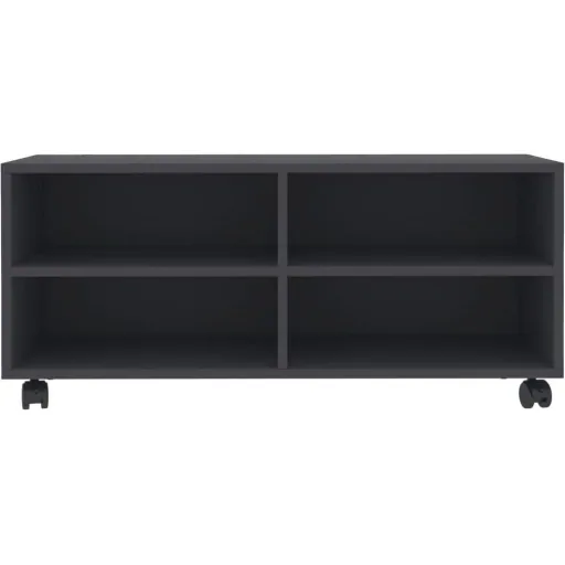 TV-Schrank mit Rollen 90x35x35 cm Spanplatte grau
