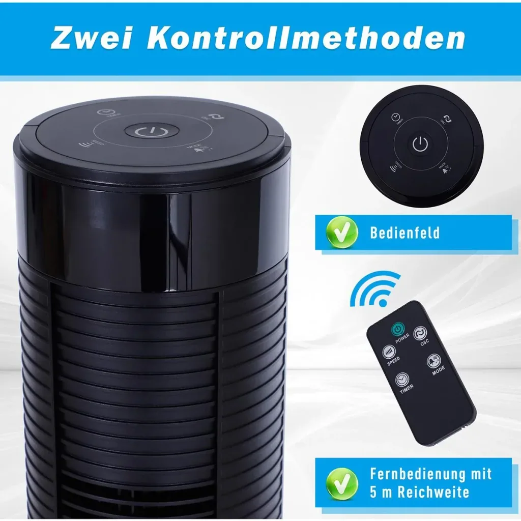 Turmventilator mit Fernbedienung