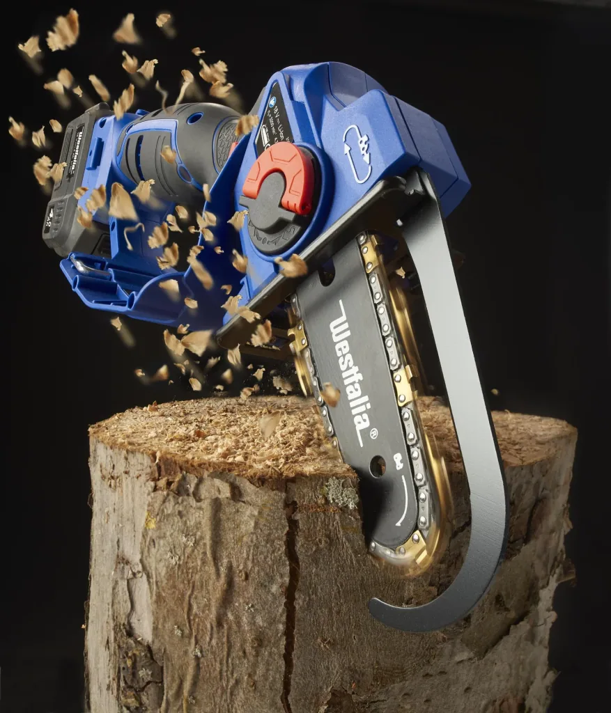 Akku-Einhand-Powersäge "X-SAW II"+Akku 4,0 Ah+Schnellladegerät+Titankette