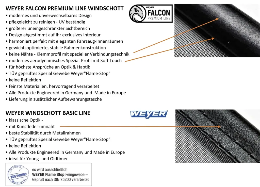 Cabrio Windschott - Premium-Line BMW 3-er E46
