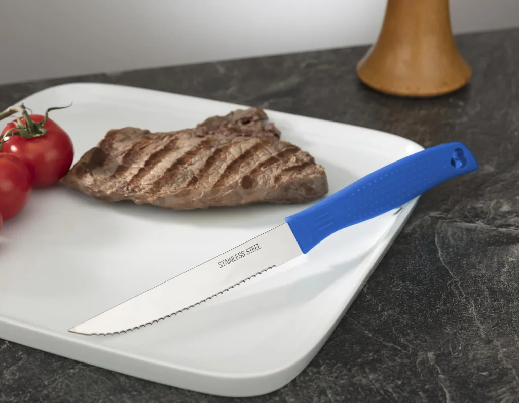 Steakmesser-Set, 6-teilig, Blau
