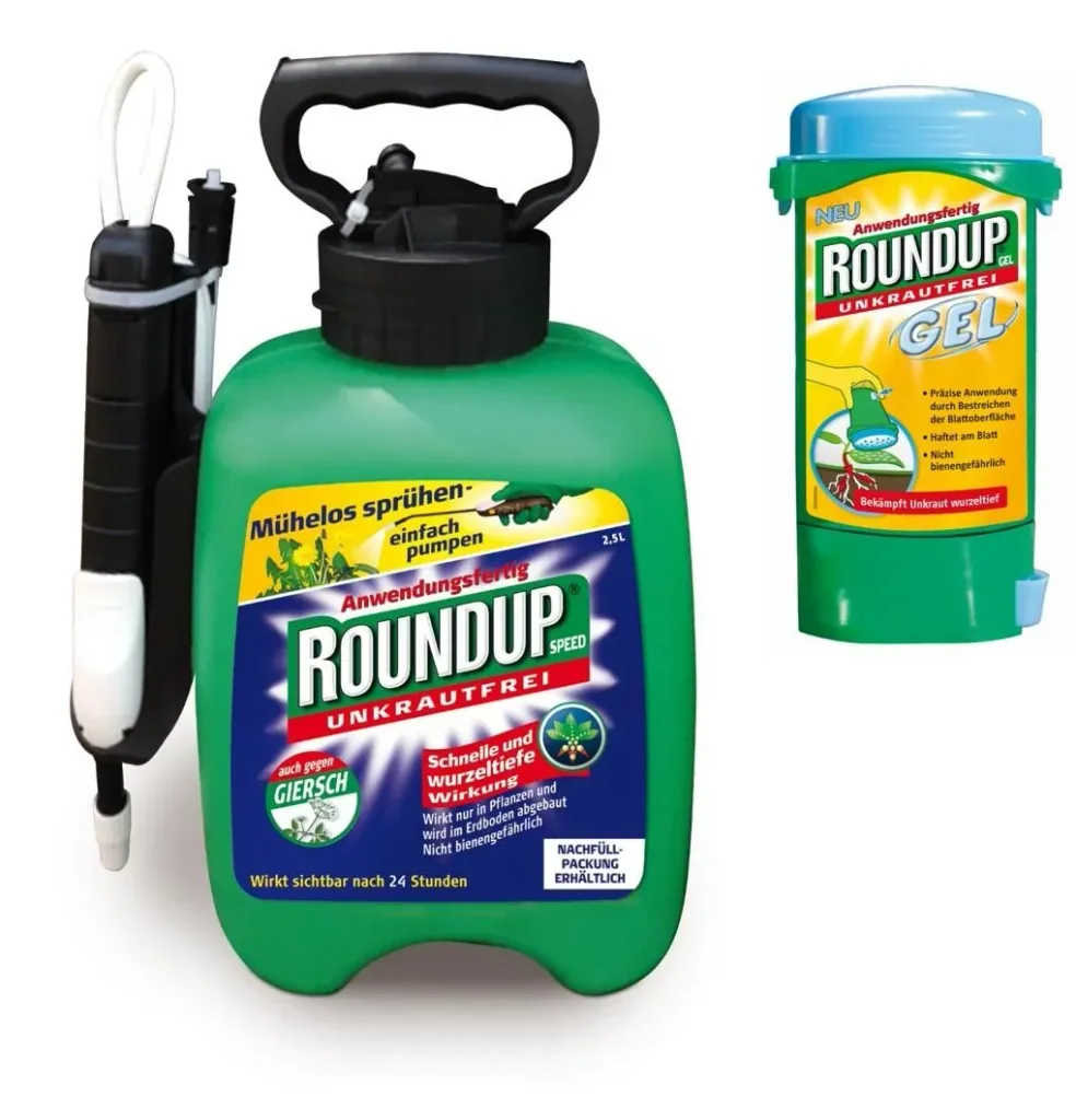 Unkrautfrei Speed - 2,5 L mit Drucksprüher Gratis dazu Roundup Gel