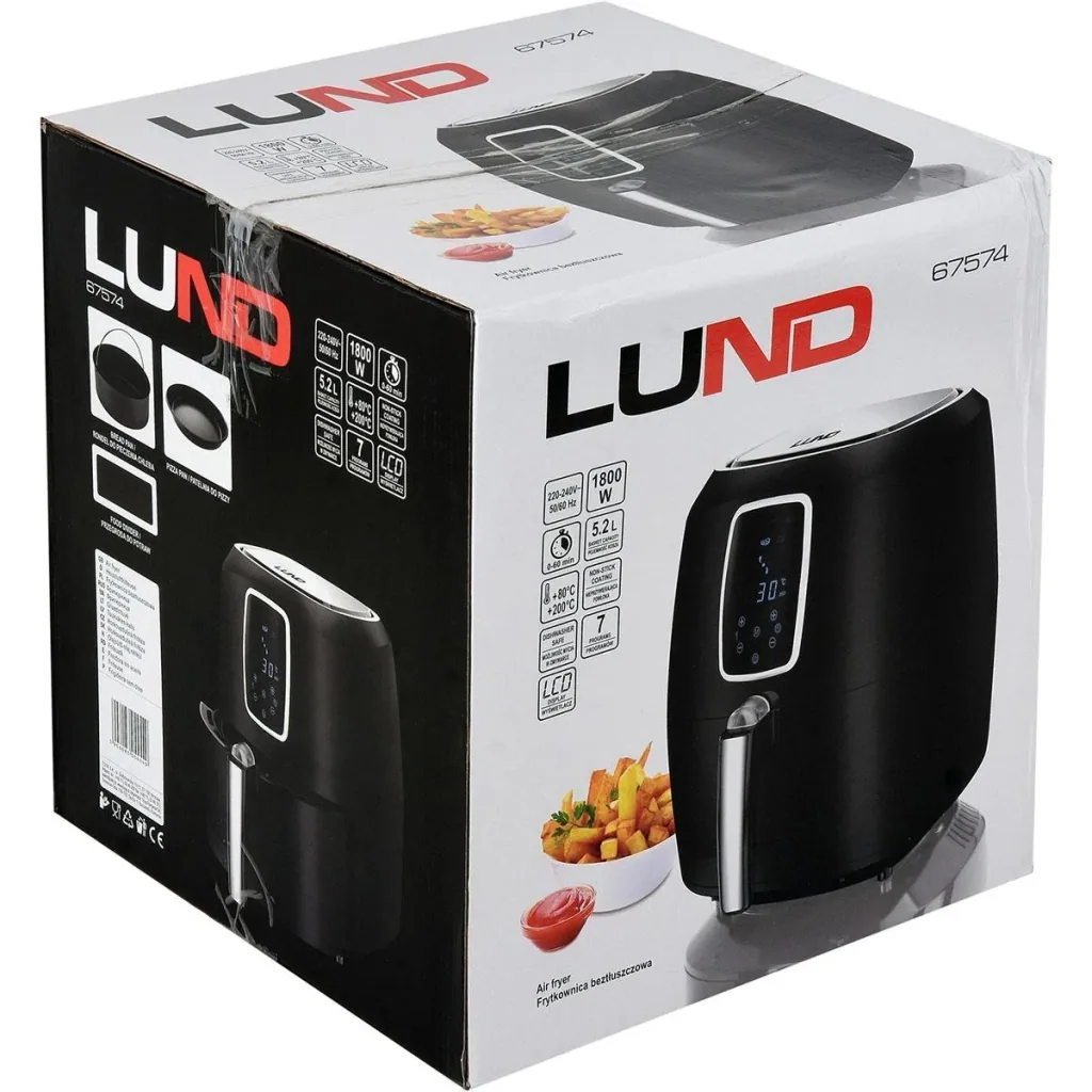 Airfryer - 1800W - 200°C - Inklusive Zubehör