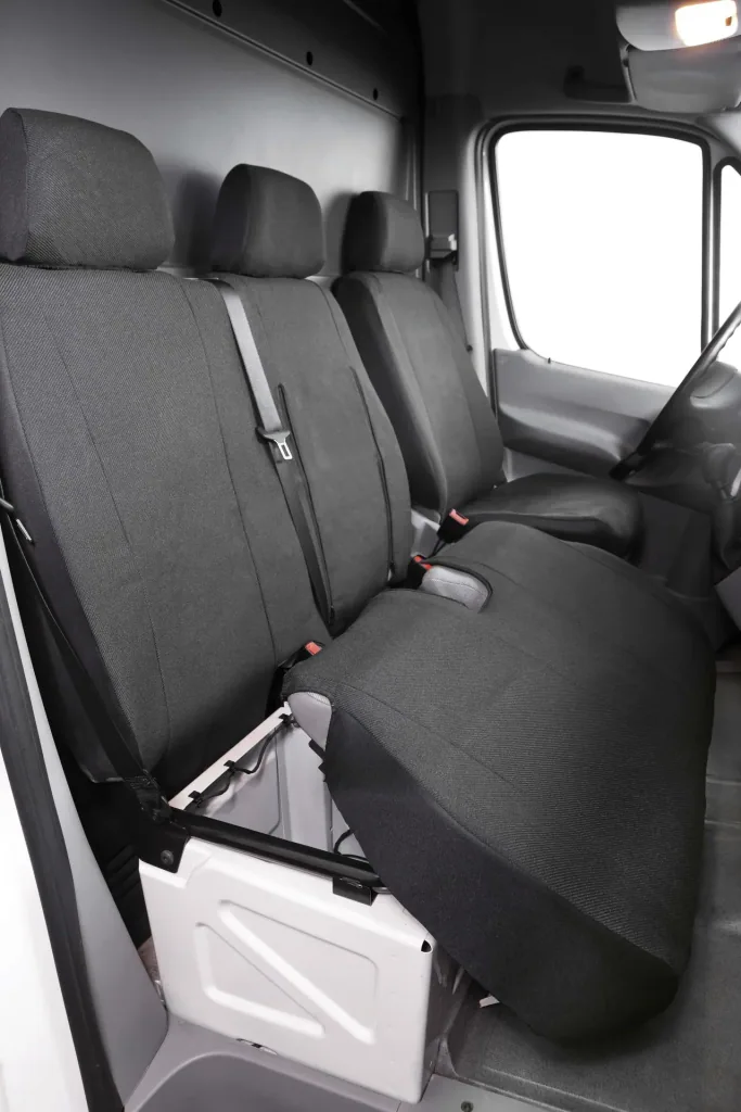 Passform Sitzbezüge für Mercedes Sprinter und VW LT für Einzelsitz und Doppelbank vorne Stoff ab BJ 01/1996 - 04/2006