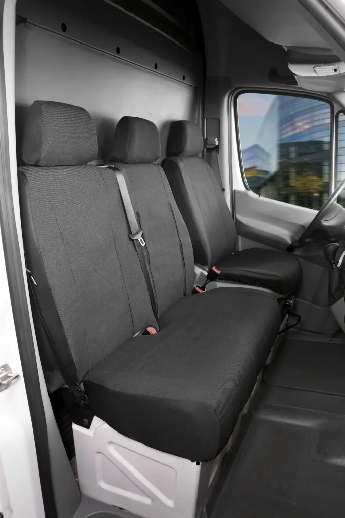 Passform Sitzbezüge für Mercedes Sprinter und VW LT für Einzelsitz und Doppelbank vorne Stoff ab BJ 01/1996 - 04/2006