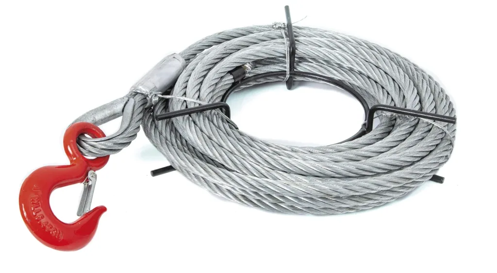 Seilzuggerät Ropemaster RM08, inklusive Hebelrohr und 20 m Seil mit Haken
