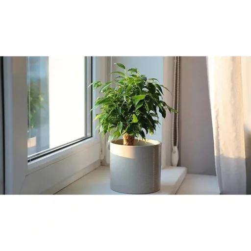 Birkenfeige 'Natasja' 3er-Set (Ficus benjamina) – pflegeleichte Zimmerpflanze, Höhe ca. 35–40 cm