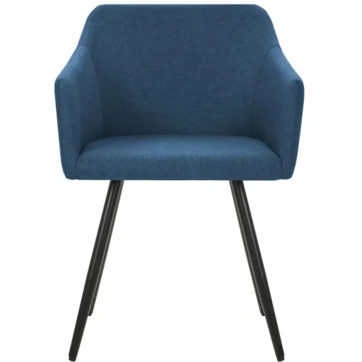 Esszimmerstühle 2 Stück Stoff blau