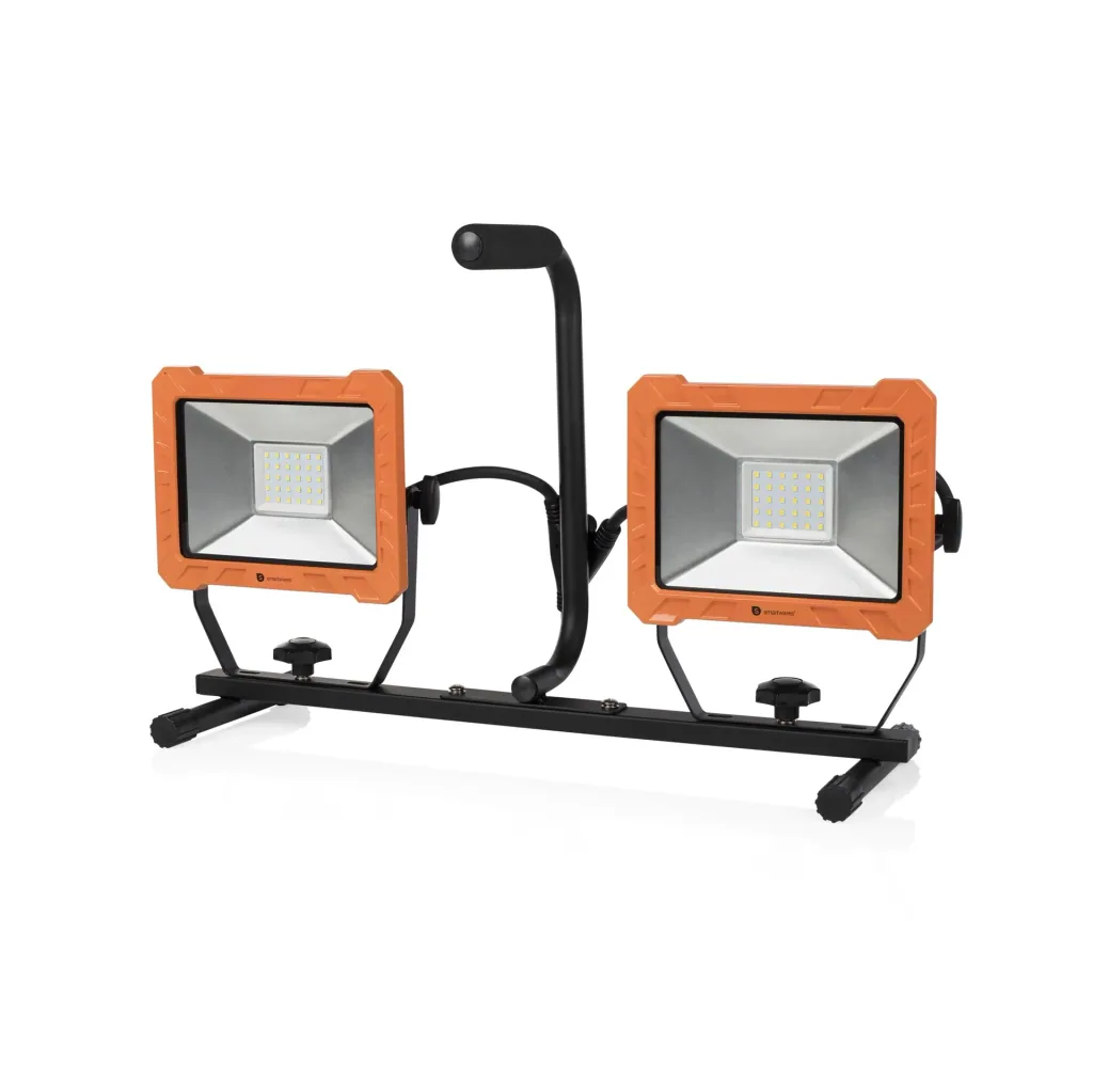 LED Stativ Doppelstrahler mit 2 x 30 Watt und 2400 Lumen