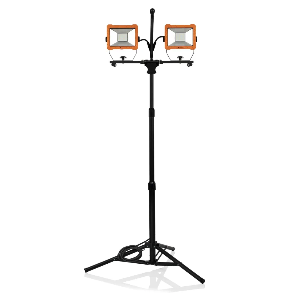 LED Stativ Doppelstrahler mit 2 x 30 Watt und 2400 Lumen