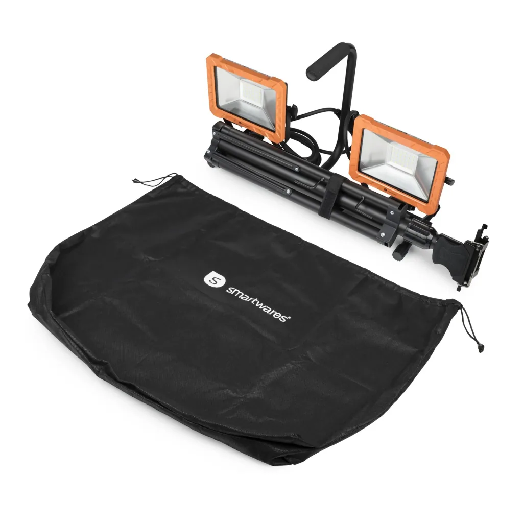 LED Stativ Doppelstrahler mit 2 x 30 Watt und 2400 Lumen