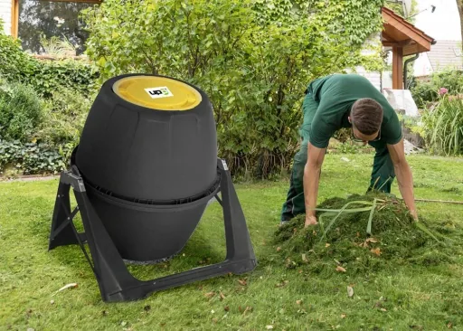 Trommel-Komposter 180 Liter, schwarz