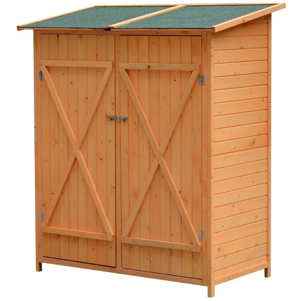 Gerätehaus Holz Gartenschuppen Geräteschuppen Doppeltür