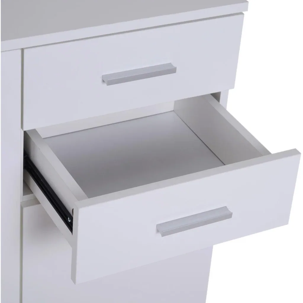 Kommode Standschrank Sideboard Schubladenkommode Beistellschrank verstellbar Fach mit 2 Schubladen 106 x 35 x 76 cm