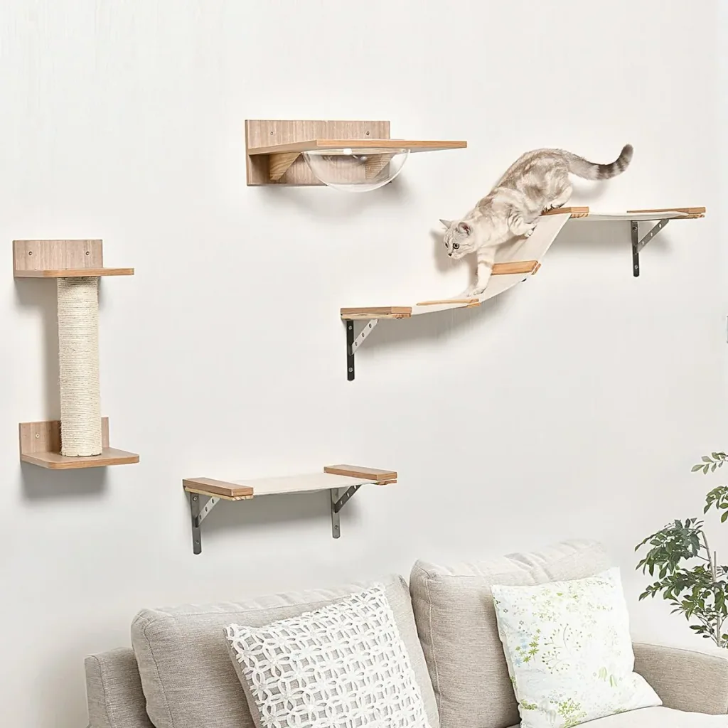 4tlg. Kletterwand für Katzen Katze