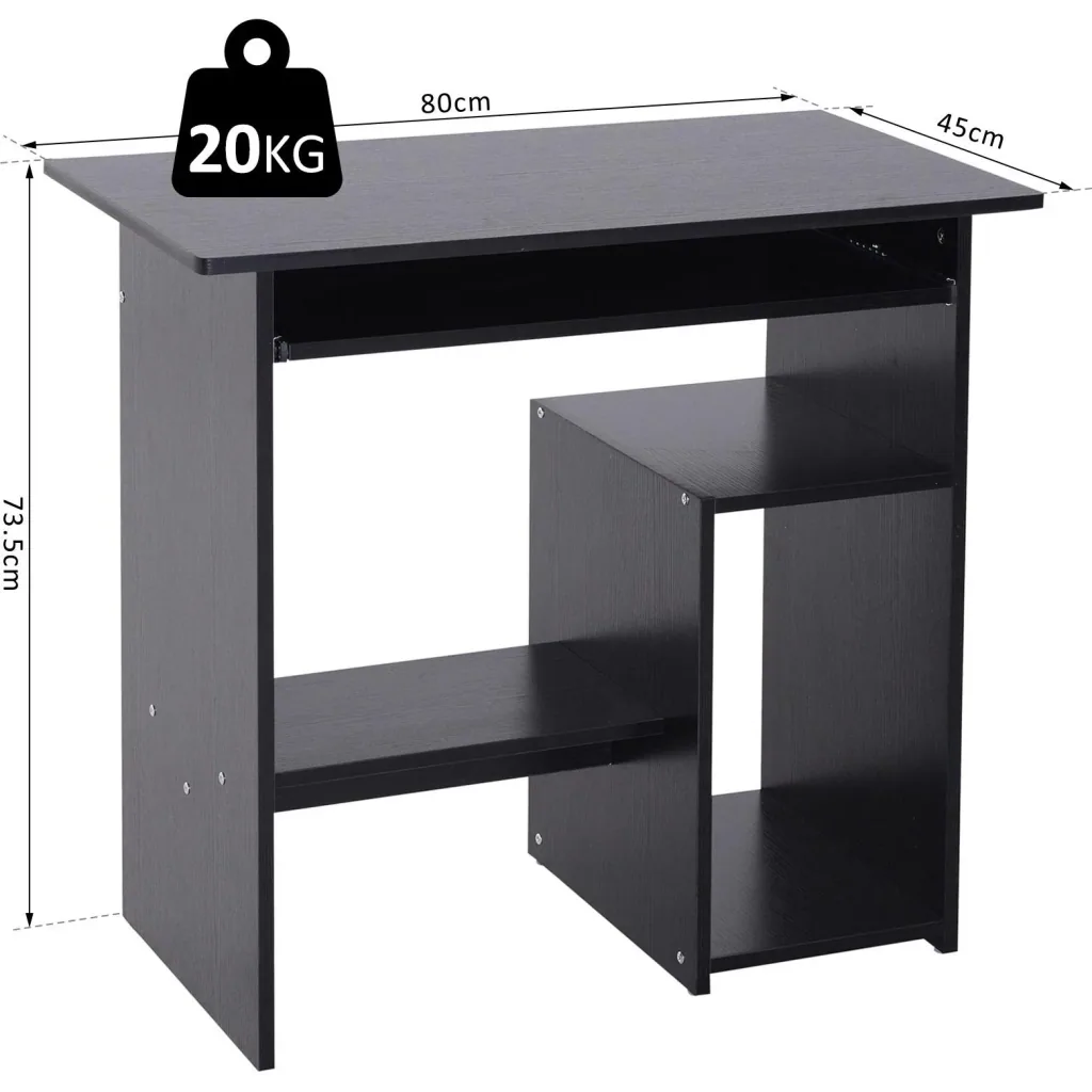 Schreibtisch, schwarz