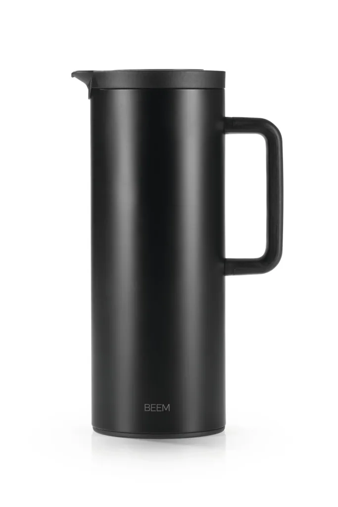 Isolierkanne schwarz matt, 1 Liter